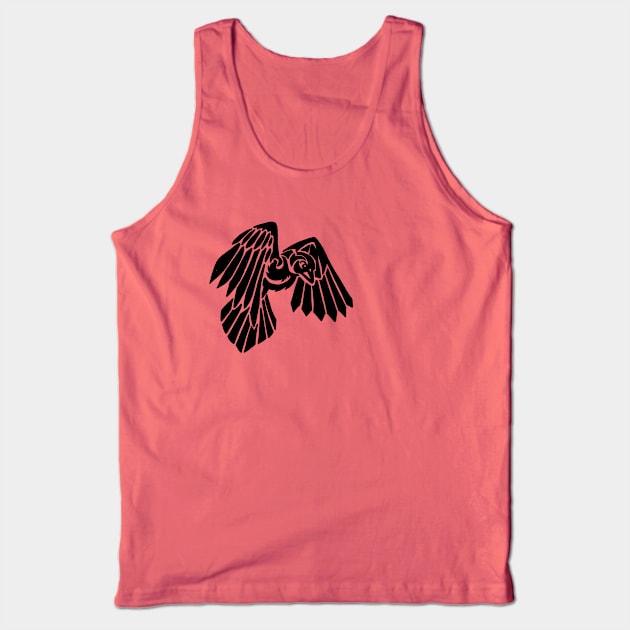 Raven Tribal Art Tank Top by BubbaWorldComix